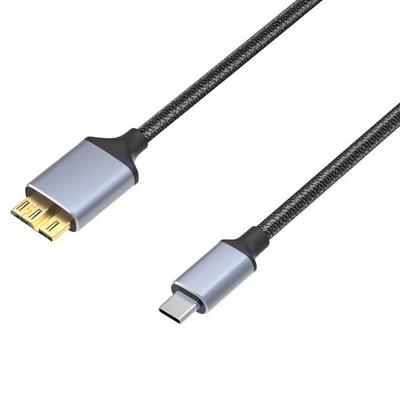 Кабель USB-C - Micro USB 3.0 длиной 1 метр для внешнего жесткого диска камеры компьютера