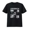 Винтажная футболка Laibach Ribach с принтом спереди, с круглым вырезом, с коротким рукавом, топ, черная, б/у, винтажная, удобная, мягкая, стильная