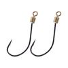 5 шт./пакет 45824 Рыболовные крючки с вертлюжком Вращающиеся Острые Бородка Нержавеющие Для Фиксации Рыбы Нержавеющие