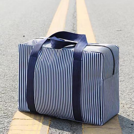 Extra Large Storage Tote with Zippers & Carrying Handles Waterproof & Moisture-Proof Clothes Organizer Bag Heavy-Duty Oxford Cloth Moving Bag