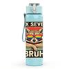 1PC Six Seven Bruh Retro Cat Poster Print 750ml Color Plastic Sports Water Bottle Leakproof Flip Straw Lid Suitable for Sports Office Home Use