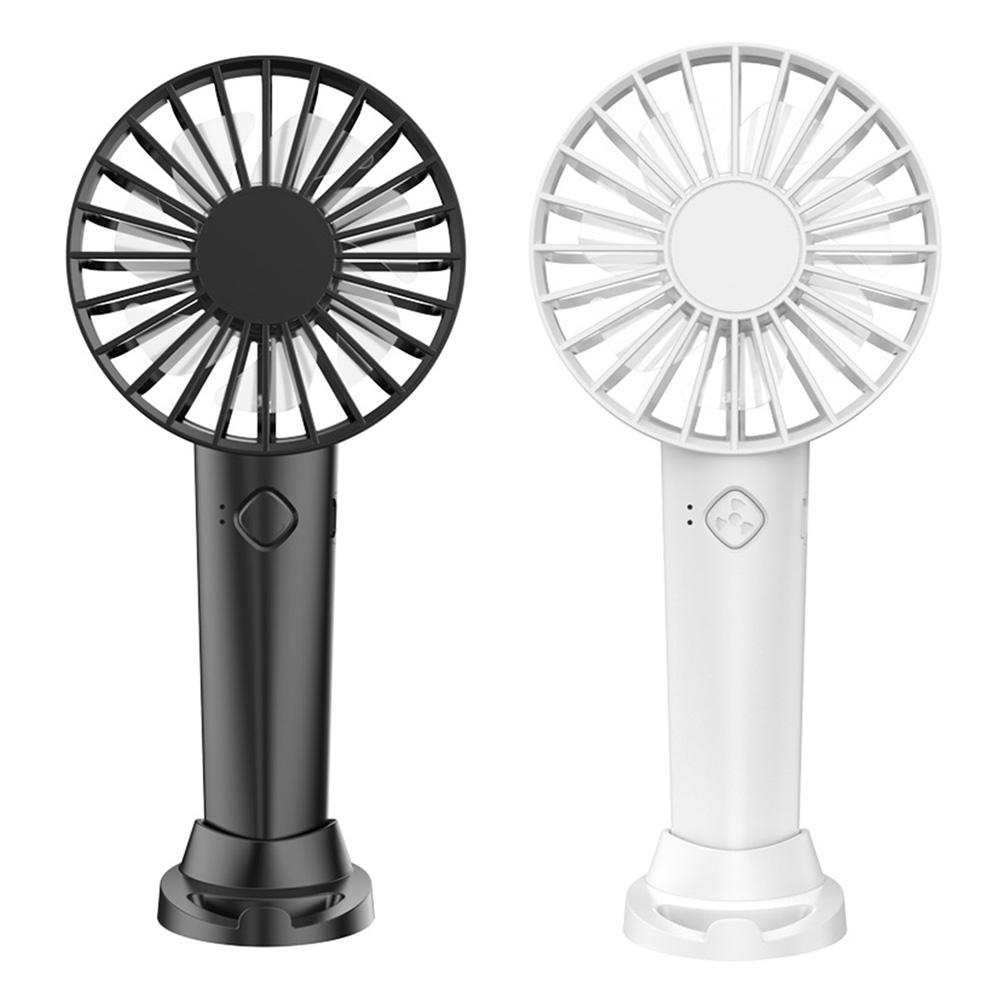 Ручной вентилятор 3 скорости Ventilador Fan USB-перезаряжаемый Настольный вентилятор Бесшумный Маленький электрический вентилятор с подставкой для телефона для дома Офиса Путешествий