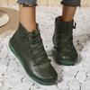 Новые популярные женские ботинки Martin большого размера, средняя мода, легко сочетается с европейскими и американскими короткими ботинками, повседневными ботинками на плоской подошве, осенними и