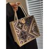 Ethnic Style Handbag Women's Linen Hand Bag Versatile Retro Souvenir
