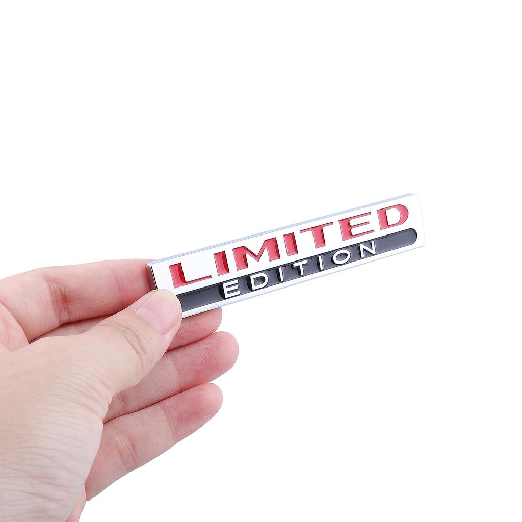 2 Pieces Limited Edition Emblem 3D Metal Car Sticker Emblem