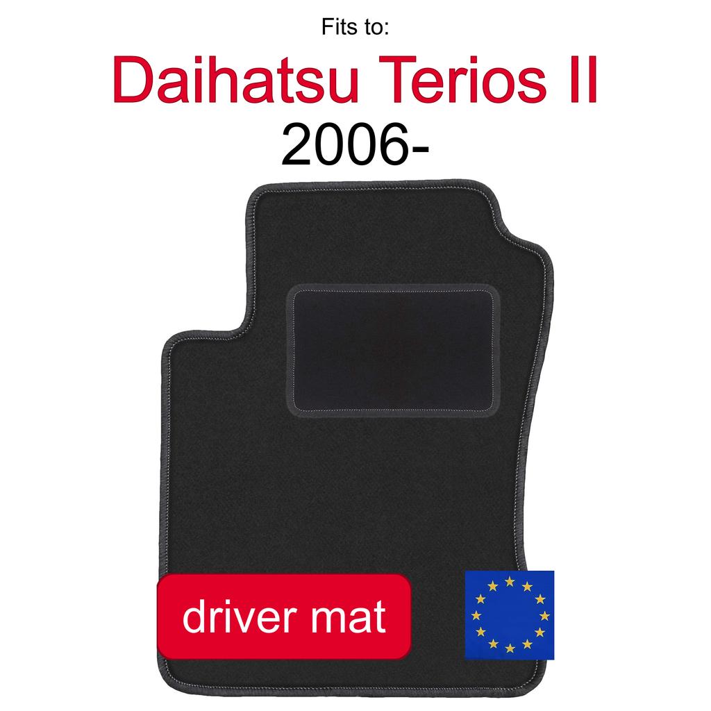 Driver Velour Floor Mat For: Daihatsu Terios Ii Suv (2006-)