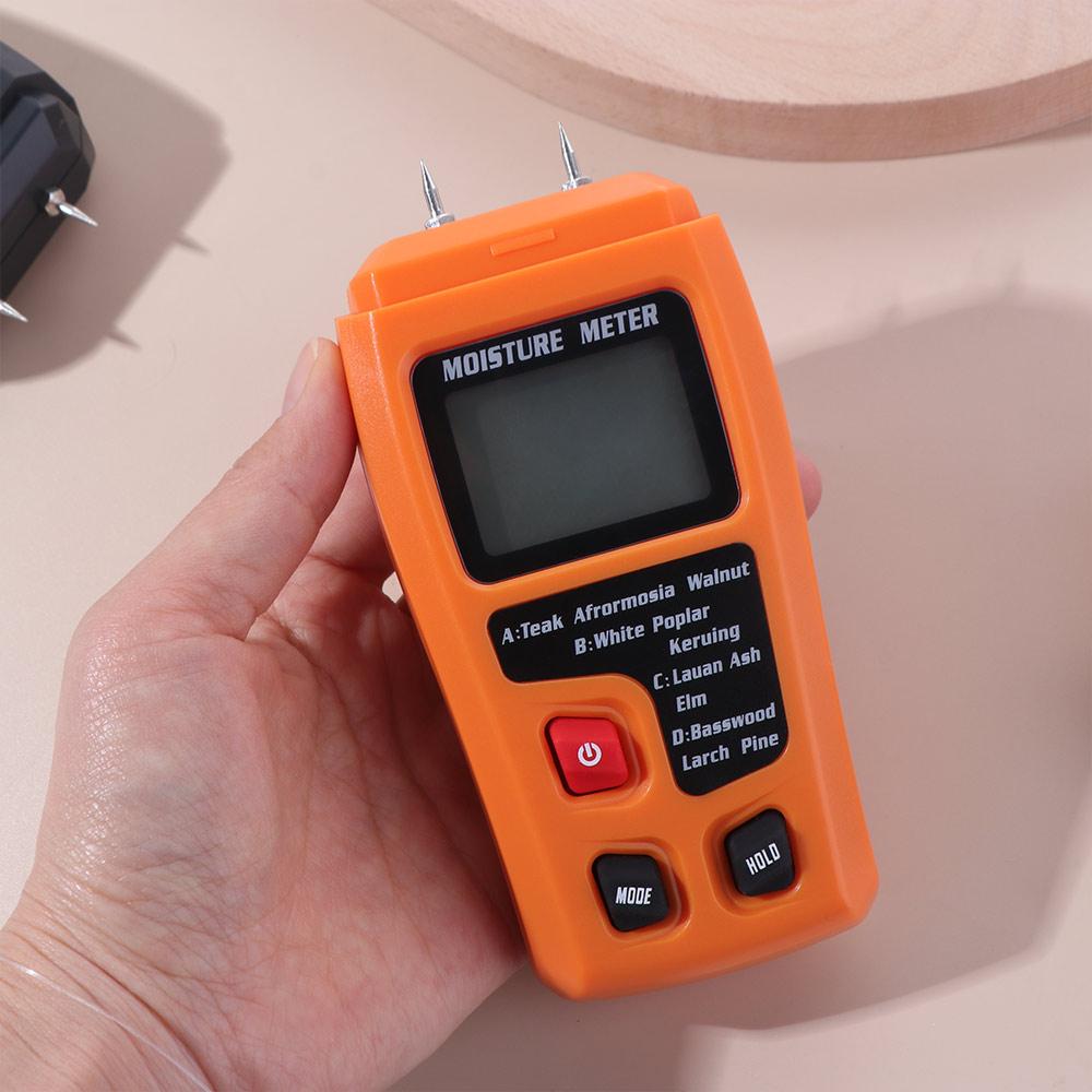 Two Pins Wall Moisture Detector 4 Measurement Modes Wood Humidity Tester Walls