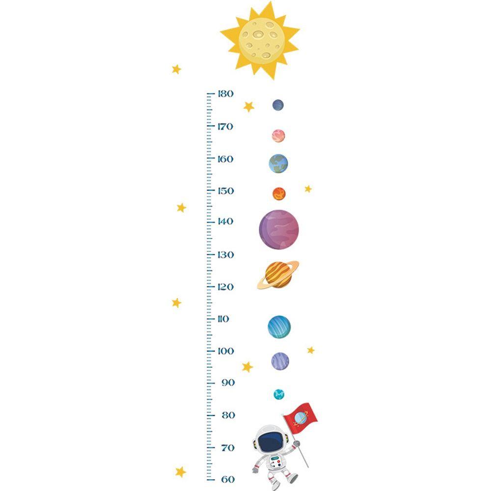 Товары для ухода за больными Астронавт ПВХ Детские наклейки на стены в детской комнате Наклейки на стены для измерения высоты Наклейки на стены для детей Линейка для измерения высоты