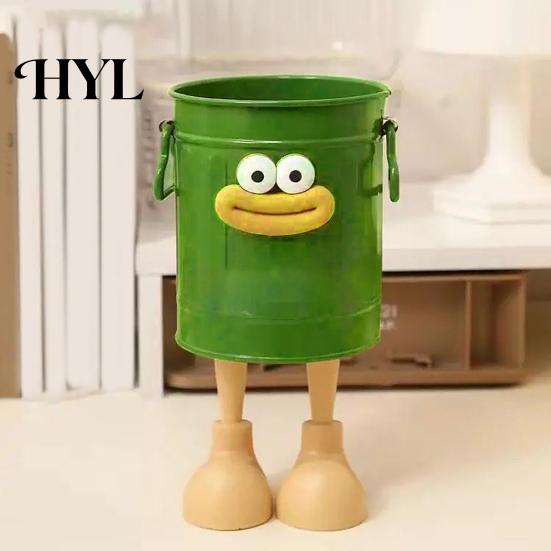 Space-saving Pen Container Cartoon Holder Round Vertical Pencil for Office Home Stationery For Desk Study Desktop Accessories Storage Organizer