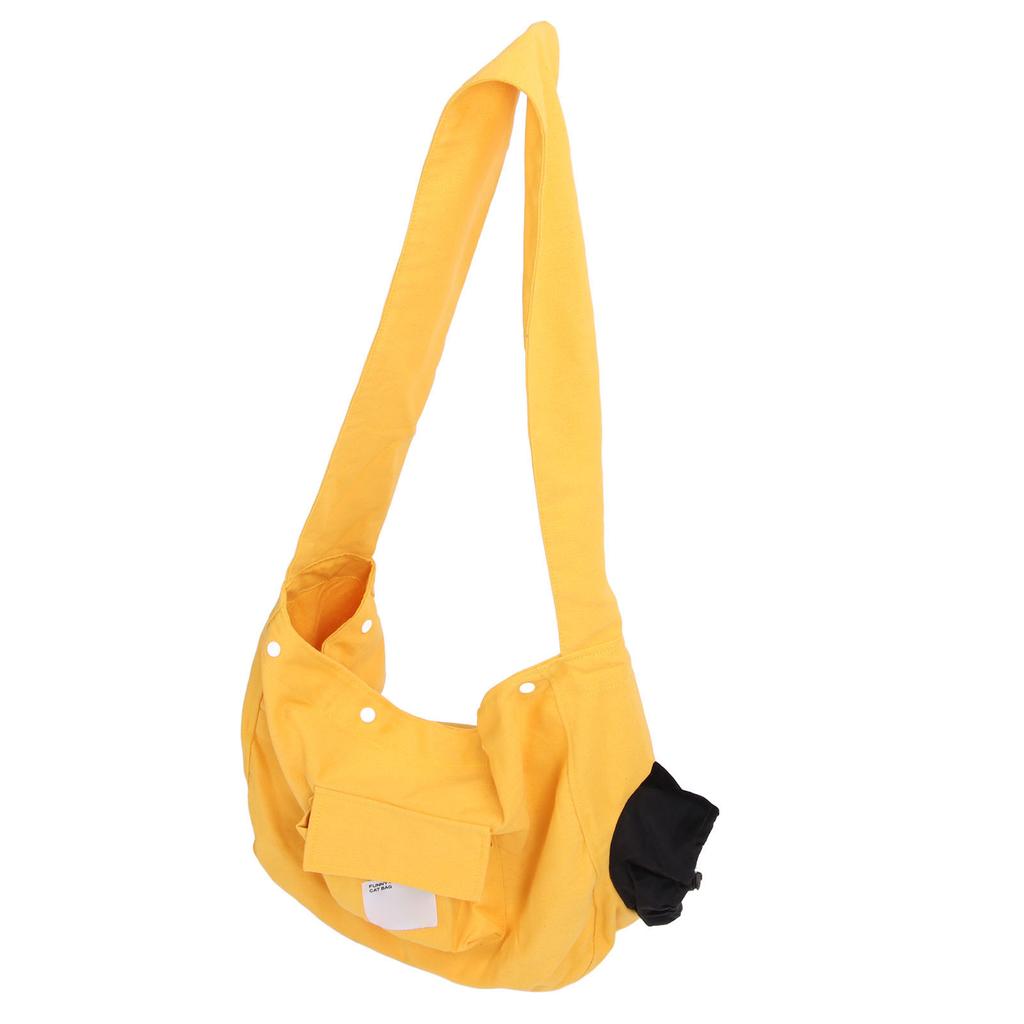 Кошачья сумка-переноска с лямкой для переноски, дышащая, большой емкости, сумка-мессенджер для домашних животных, холщовая сумка для кошек и собак