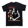 2PAC Тупак 2PACT Футболка Хип-хоп Уличный Европейский и Американский Портрет Старый Принт Ретро Рэп ВИНТАЖНАЯ Футболка1