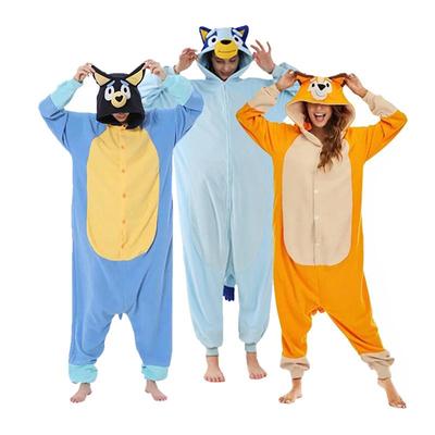 Bluey Onesies женские пижамы Кигуруми мультфильм цельный косплей костюм для Хэллоуина