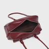 Korean Needle-Stunning Xu Yunzhen Style Waxed Leather Multi-Pocket Shoulder Bag
