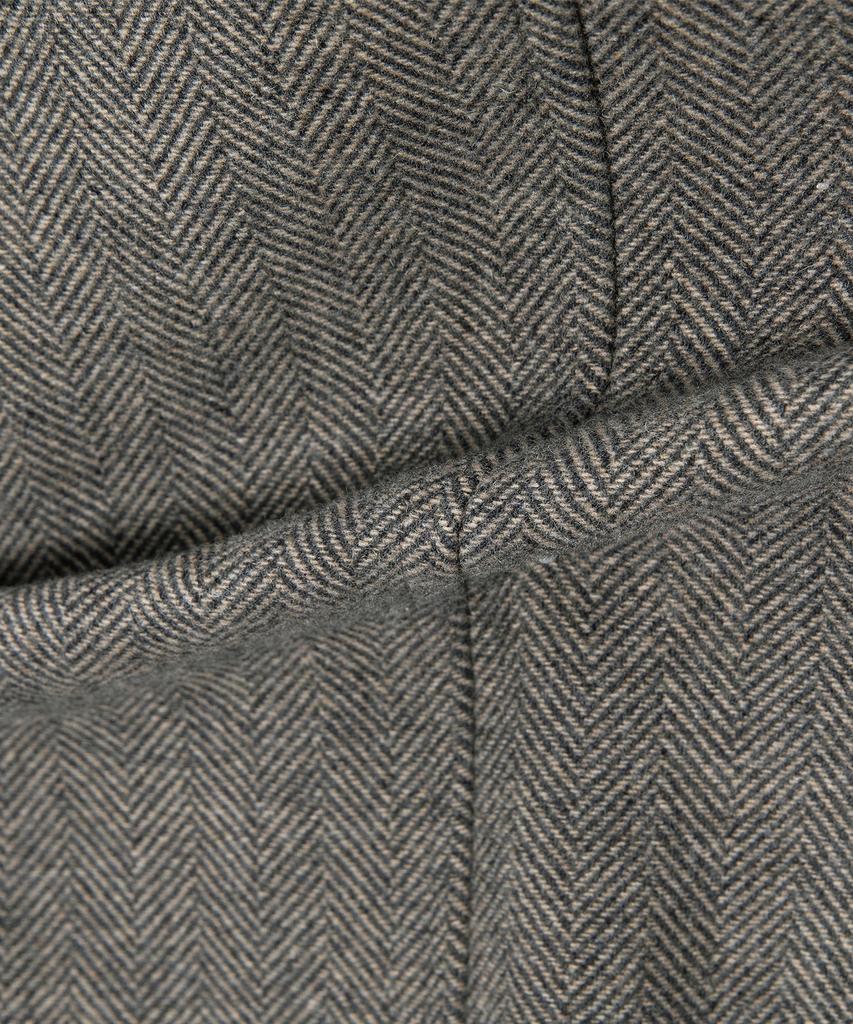Mindbridge [Couture] Herringbone Oversized Balmacaan Long Coat