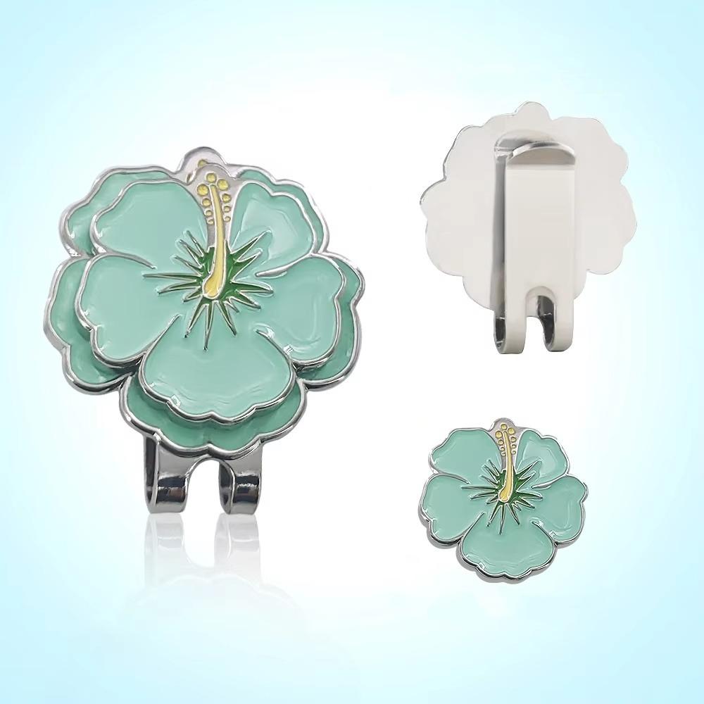 Flower Shaped Golf Ball Mark Magnetic Golf Hat Marker Sports Cap Golf Cap Clip Women Girls
