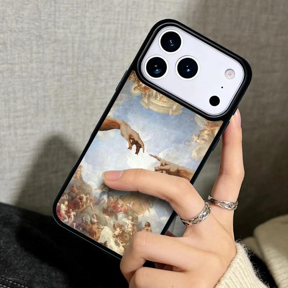 Чехол Case для iPhone 17 Air 16 Pro Max 15 Plus 11 13 Mini 14 12 Задняя крышка телефона Искусство эпохи Возрождения Картина cell