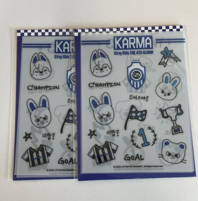 Stray Kids 2025 KARMA Tattoo Stickers – Official Popup MD