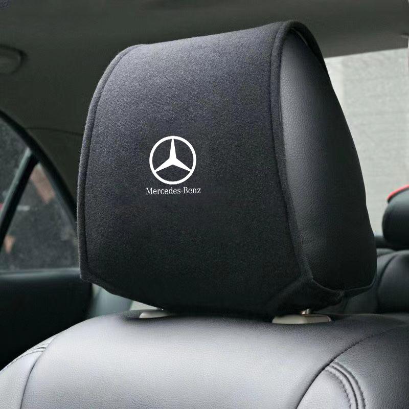 JVC5 Fashion Car Seat Headrest Protective Pillow Cover For Mercedes Benz AMG W205 W204 W203 W111 W168 W213 W210 W222 GLA Accessories