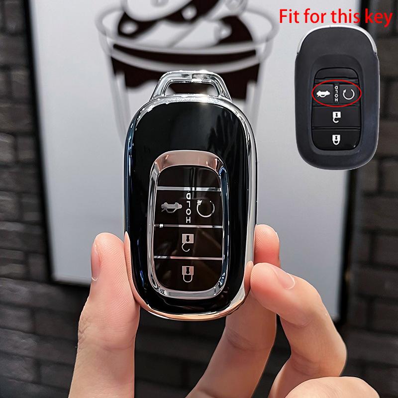 4 5 кнопок, новый чехол для ключей из ТПУ для Honda Civic 2022 2023, защитный держатель, брелок, аксессуары без ключа