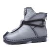 Genuine Leather Women Boots Lady Handmade Soft Ankle Boot Women Comfortable Casual Shoes Woman National Style Short Boots
