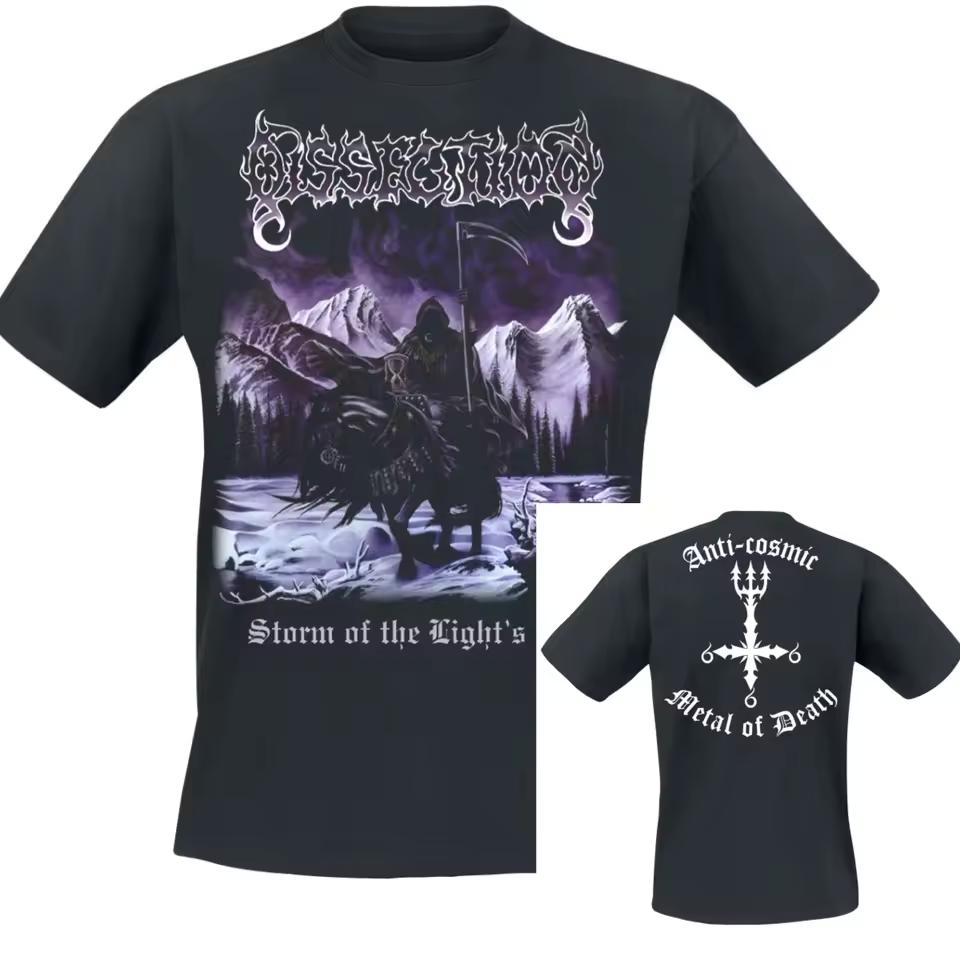Absolute Elsewhere Album Blood Incantation T-Shirt Men Women Metal Rock Band Graphic Tee 100% Cotton Summer Streetwear Top