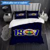 3PCS Fenerbahçe Crest Design Bedding Set 2D Printing (Includes 1 Duvet Cover + 2 Pillowcases Coreless), Bedroom decor,Fan gift