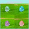 Colorful Luminous Dinosaur Miniatures Cute Resin Plastic Garden Accessories