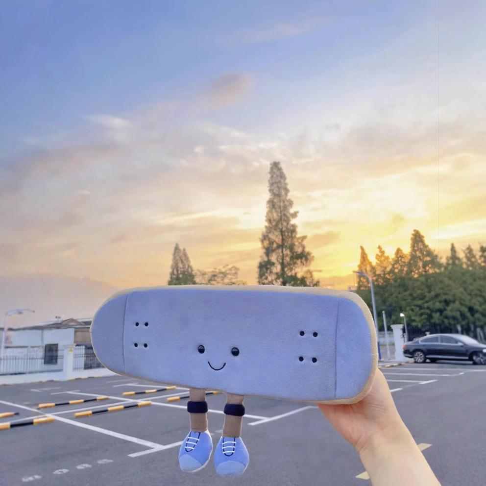 JC Fun Sports UK Plush Skateboard Doll - Cute, Comfy Skateboard Toy Gift