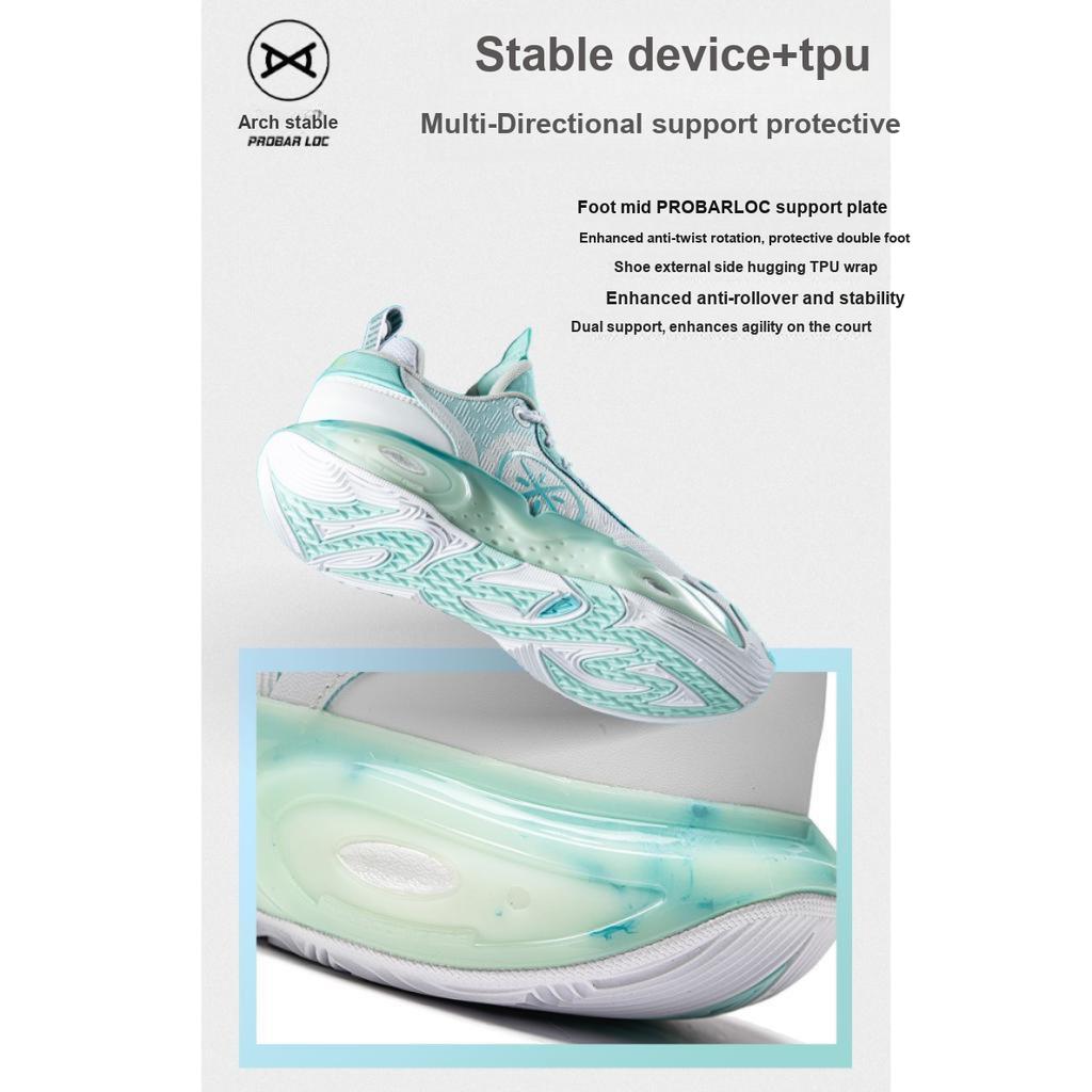 Li Ning City 12 Synthetic Leather Casual Sports Lightweight Non-Slip Wear-Resistant Rebound Low-Top Basketball Shoes Kids Basketball Shoes YKBU020-1