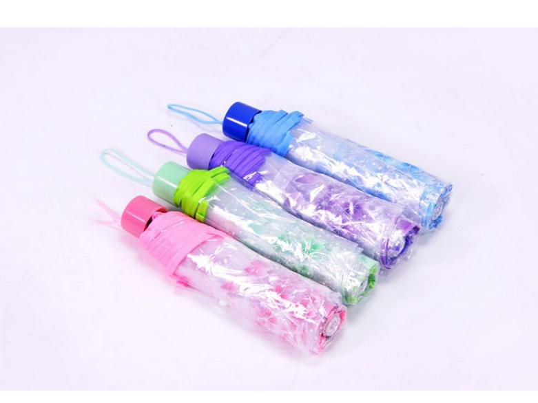 Прозрачный автоматический складной зонт Cherry Blossom для любой погоды - идеально подходит для студентов