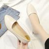Spring and Summer New Slope Heel Pointed Toe Foot Cover Soft Leather Fashion Mother Shoes