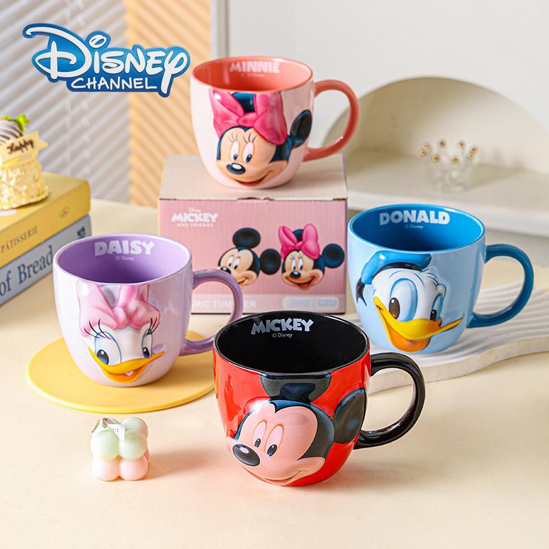Disney 3D кружка Микки Маус Креативная керамическая кофейная кружка с ручкой Красивая парная кружка Подарок Кружка для дома и офиса