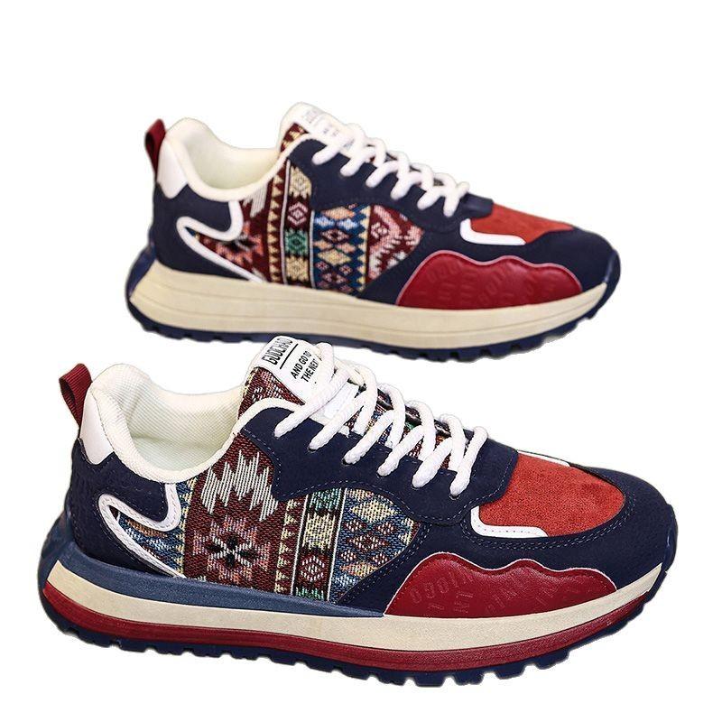 Мужская обувь Новая весна Универсальная Высококлассная Толстая подошва Горячая Спортивная и Повседневная Модная обувь Обувь для папы