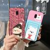 Anti-dust Cartoon Phone Case For Nokia C1 Plus Card Bag Protective Card Sleeve Durable Waterproof Back Cover TPU Cute