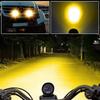 Мотоциклетный противотуманный желтый светодиодный вспомогательный рабочий свет, рабочий свет, дальний свет, фары, 10 Вт, узкий, с набором из 4 ламп X-STYLE, для экстерьера автомобиля,