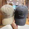 Soft Top Baseball Cap Children's Letters Versatile Face Small Cap Student Fashion Big Head Circumference Hat Men