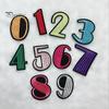 0-9 Numbers Embroidery Patch Iron-On Sewing Applique Badge Clothes Jeans Decor
