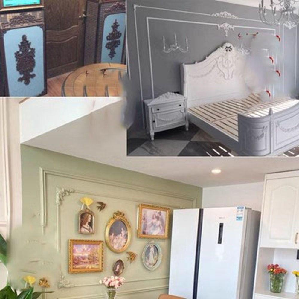 Деревянные фигурки в нескольких стилях, поделки, натуральные цветочные угловые аппликации, рама, украшение на стену, дверь