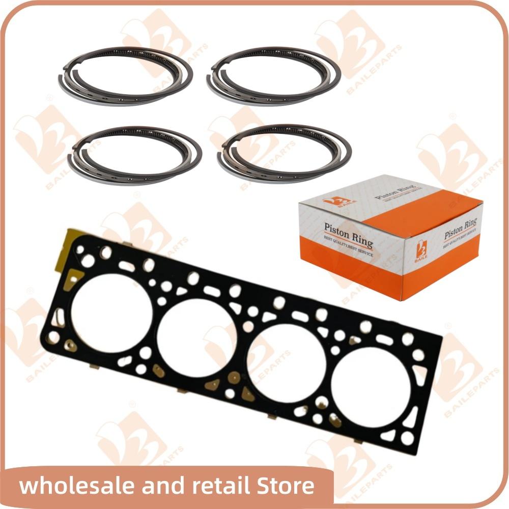 K15 For Nissan Cylinder Head Gasket 4 Cylinders Piston Ring 75.5*1.5+1.5+2.8mm Overhaul Rebuild Kit Engine Spare Parts