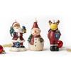 Pack of 3 Christmas Figurine Candles 15 Cm – Assorted Original Decorations for Festive Atmosphere and Table Decor