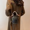 Fortune Bucket Bag Retro Fashion Cylinder Bag New Trendy Versatile Fashion Portable Shoulder Messenger Bag