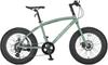 CAPTAIN STAG Fat Bike 20 дюймов [Shimano 8-скоростная алюминиевая рама, передние и передние дисковые тормоза] Стандартная комплектация Fat Bike 208 Vintage Green YG-1402
