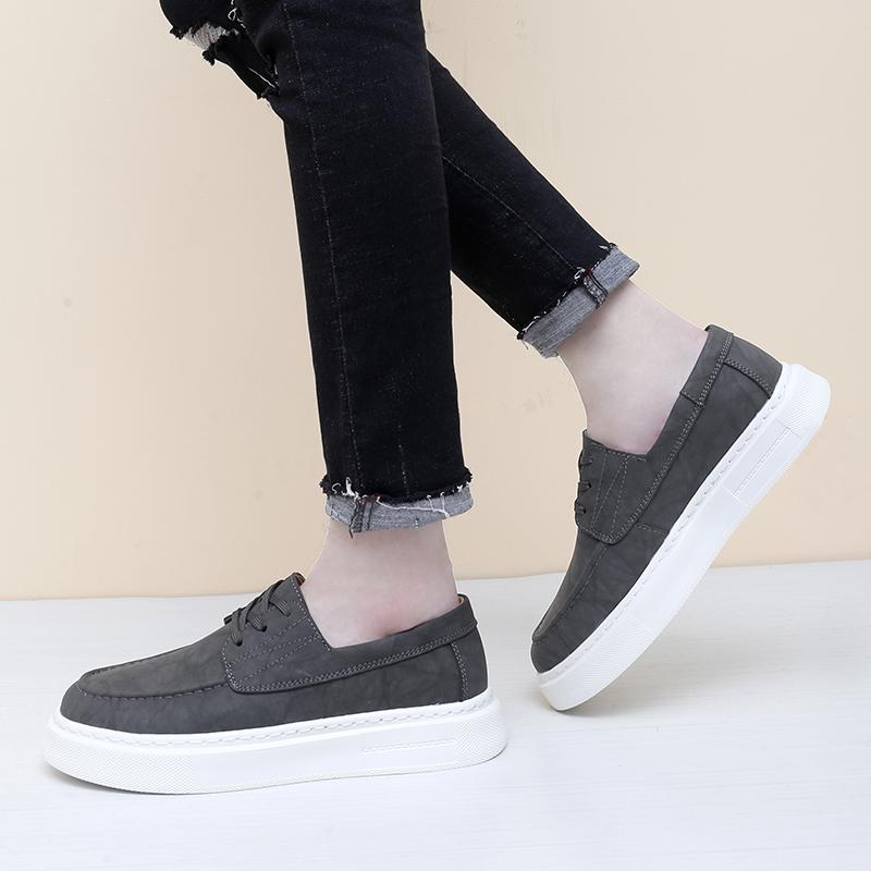 Модные классические кожаные туфли на плоской подошве для мужчин, новое поступление 2024 года, удобные мужские кроссовки, нескользящая мужская повседневная обувь, шнурованная мужская обувь для ходьбы