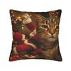 Наволочка Кот Селфи с Сантой Рождество Мягкая Наволочка Для Офиса Машины Домашний Декор Современные Наволочки
