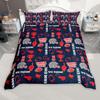 Комплект пододеяльника Homewish для регби, Постельное белье на спортивную тематику, Детский подростковый комплект чехла для одеяла для мальчиков