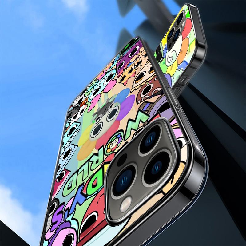 Чехол для телефона Dandys World для iPhone 17 Air 16 15 Pro Max 14 Plus 13 Mini 12 11 Чехол 7 8 SE Силиконовый Чехол Печать Fundas 17 A
