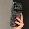 Роскошный бампер с узором заснеженных гор для iPhone 17 16 15 14 13 Pro Max Ударопрочный Большой вырез под камеру Матовый frosted чехол для телефона