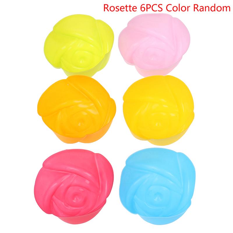 6PCS Silicone Cake Cupcake Cup Cake Tool Bakeware Baking Silicone Mold Cupcake