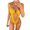 Sexy Metal Chains String High Cut One Piece Swimsuit Women Swimwear Female Monokini Tummy Cut Out Bathing Suit Swim Beach Wear