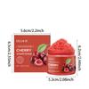 Cherry Sugar Body Scrub Gentle Exfoliating Body Wash Remove Dead Skin Moisturizing Brightening Deep Cleansing Shower Scrub